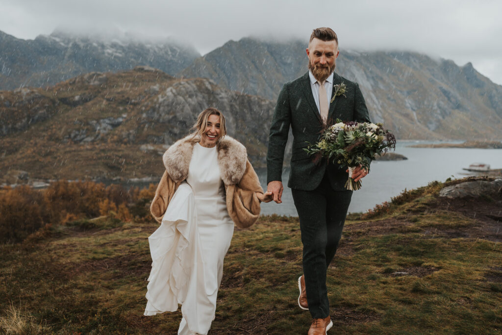 Stormy Elopement in Lofoten Norway